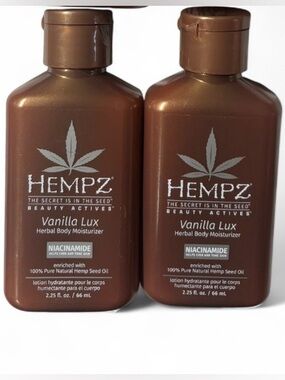 2-   HEMPZ VANILLA LUX TRAVEL LOTION SET
